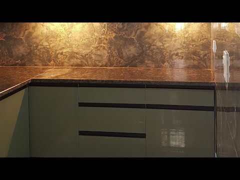 Modern PVC Modular Kitchen Cabinet, Wall Mounted