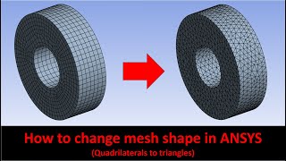 How to Change the Shape of Mesh Elements in ANSYS
