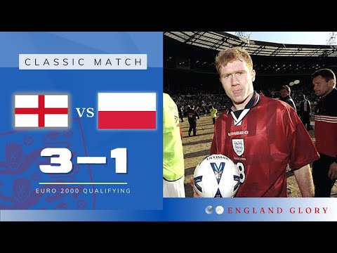 England vs Poland 3-1 || Scholes Hattrick! - Euro 2000 Qualifier - 720p