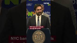 NYC bans AI in schools through 8th grade #AI #news