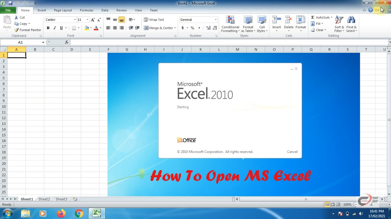 How to Open Microsoft Excel
