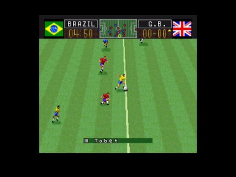 Capcom's Soccer Shootout! Nintendo SNES football gameplay!