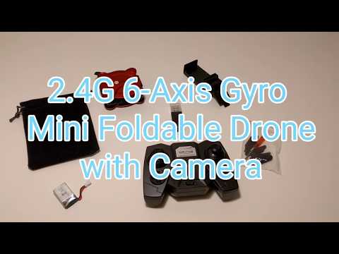 Mini Foldable Pocket Drone with Camera and Live Video - 2.4 G 6-Axis Gyro