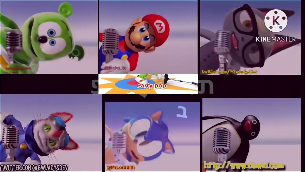 Gummy bear song mashup (multi language) (all videos are not mine)