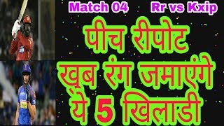 Ipl 2019: Rr vs Kxip pitch report & 5 important player to watch