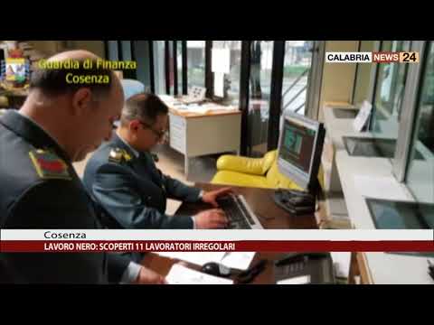 LAVORO NERO A COSENZA SCOPERTI 11 LAVORATORI IRREGOLARI