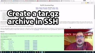 How to create a tar.gz archive/Backup of Your Website