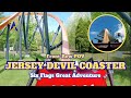Jersey Devil Coaster Front Row POV Six Flags Great Adventure