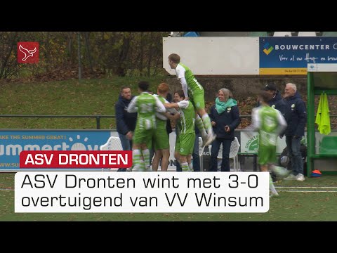ASV Dronten speelt VV Winsum van de mat: 'Op goede weg' | Omroep Flevoland