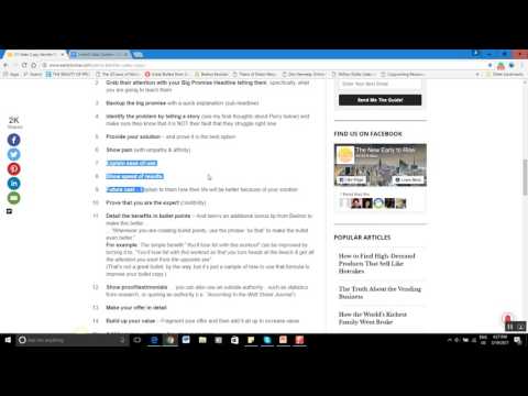 How To Structure A Kick Ass Sales Page So You Remove Copywriter's Block Forever
