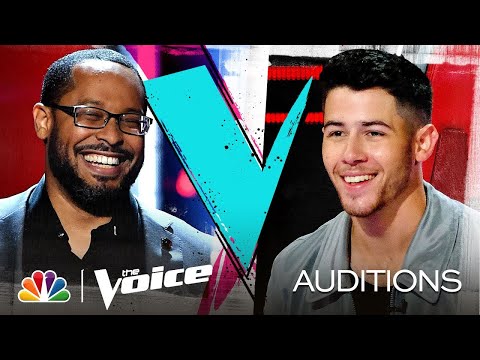 Roderick Chambers Impresses Nick on Brian McKnight's "Back at One" - The Voice Blind Auditions 2020