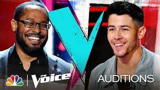 Roderick Chambers Impresses Nick on Brian McKnight&#39;s &quot;Back at One&quot; - The Voice Blind Auditions 2020