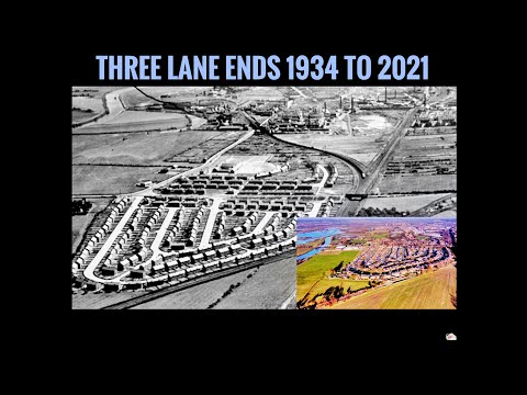 Whitwood Mere (3 lane ends) a 1934 photo v 2021 drone video