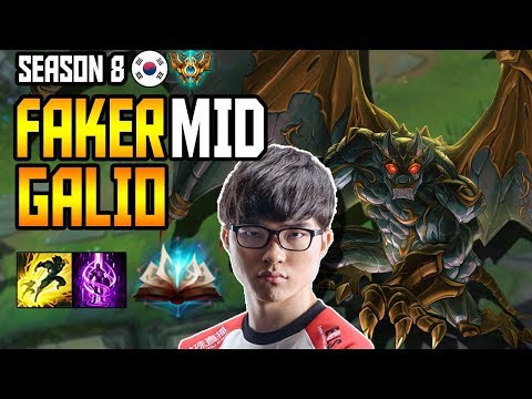 SKT T1 FAKER GALIO MID - S8 KOREA CHALLENGER