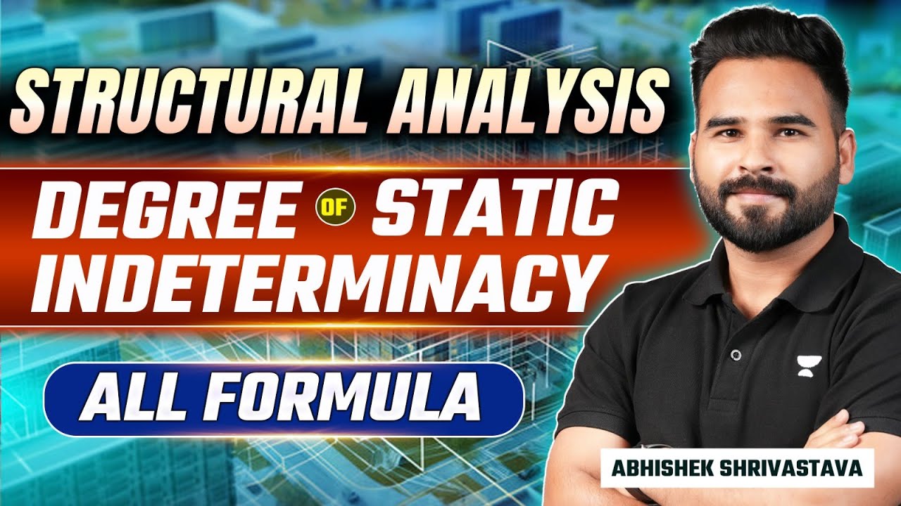 Degree Of Static Indeterminacy | Structural Analysis | Civil Engineering | Gate | ESE | RSMSSB JE