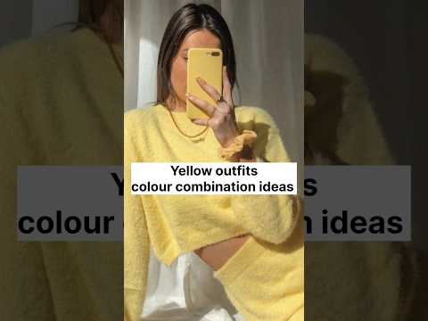 yellow colour outfits colour combination ideas 💛#foryou #dresses #fashionstyle #trending #viral
