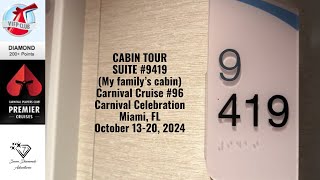 Cruise #96 | Carnival Celebration | Suite #9419 Cabin Tour