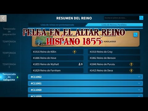 Altar de la oscuridad kvk del reino hispano 1855  | Rise of Kingdoms Español