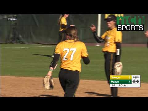 George Mason Softball vs Towson Game 1 Highlights (3/27/19)