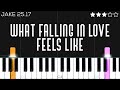 Jake 25 17 What Falling In Love Feels Like Piano Tutorial