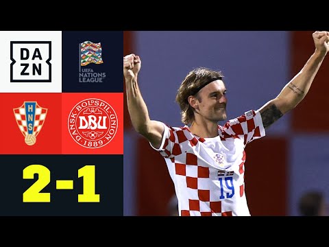 Sosa-Premierentor für kroatische Tabellenführung: Kroatien - Dänemark 2:1 | Nations League | DAZN