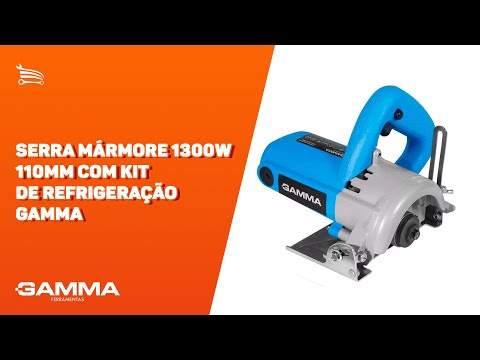 Serra Mármore 1300W 110mm  com Kit de Refrigeração  - Video