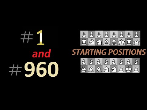 Chess960's Starting Positions - Positions #1 and #960 - Analysis of Best Moves