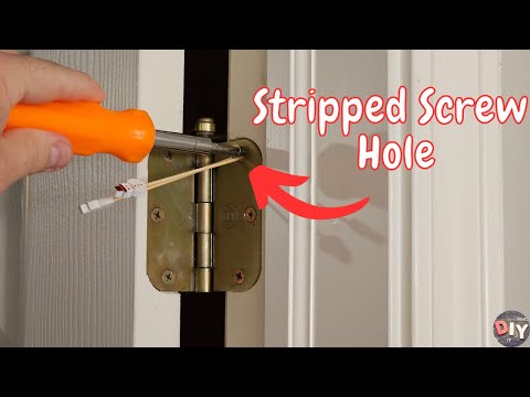 How to fix stripped screw holes in wood