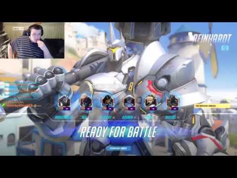 All 10 of My Placement Matches during Overwatch Competitive Season 1 ONLY Reinhardt