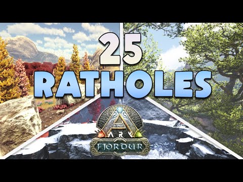 TOP 25 Fjordur Hidden Rathole Base Locations! ARK: Survival Evolved