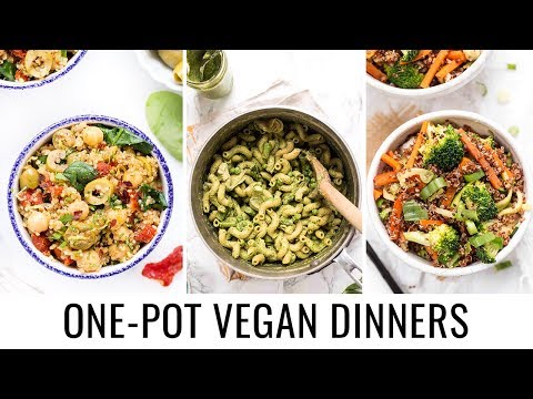 ONE POT VEGAN DINNERS | 3 easy & healthy recipes
