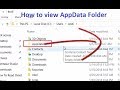 AppData Folder Not Found How To Find AppData Folder In Windows 10 AppData Folder Location