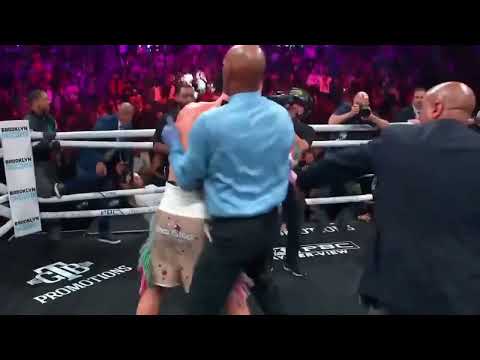 Caleb plant “burial” celebration after KOing Anthony Dirrell