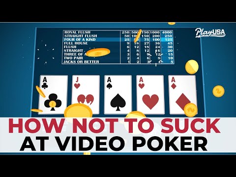 How Not To Suck At VIDEO POKER: Best Online Video Poker Strategy For Beginners