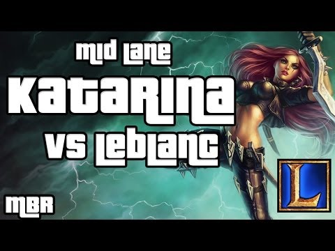 Katarina Vs LeBlanc Mid Lane - Season 4 League of Legends Gameplay - HD