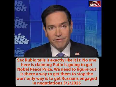 European Leaders with Zelensky in UK for Group Shot; Rubio: No one claiming Putin get Nobel Prize