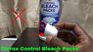 ✅  How To Use Clorox Control Bleach Packs Review