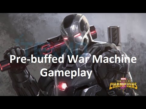 Pre-buffed War Machine Gameplay - Marvel Contest of Champions (MCOC)