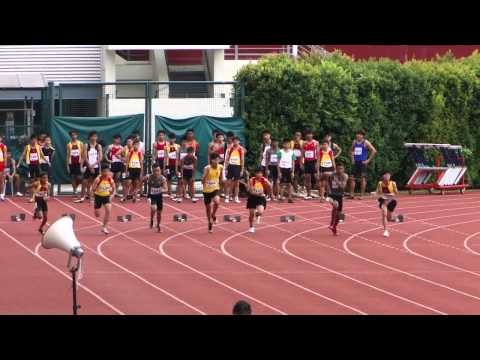 100m Boys U15 Heat #1 - 2012 S'pore Jr  C'ship