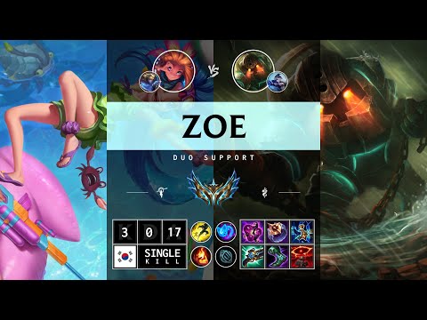 Zoe Support vs Nautilus - KR Challenger Patch 14.12