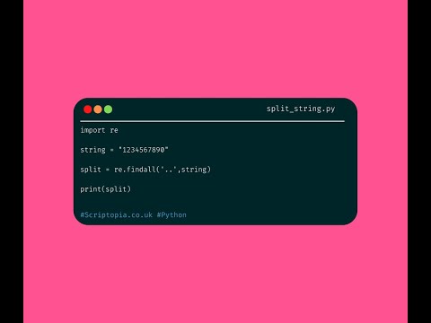 Python Regex Split String Every Nth Character