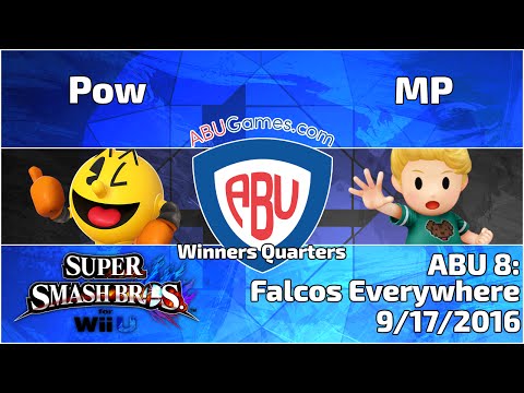 ABU Monthly 8: Pow (Pacman) vs. MP (Lucas) - Smash 4 Winners Quarters