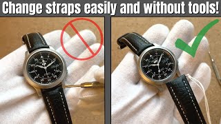 How to change / remove a watch strap without tools!