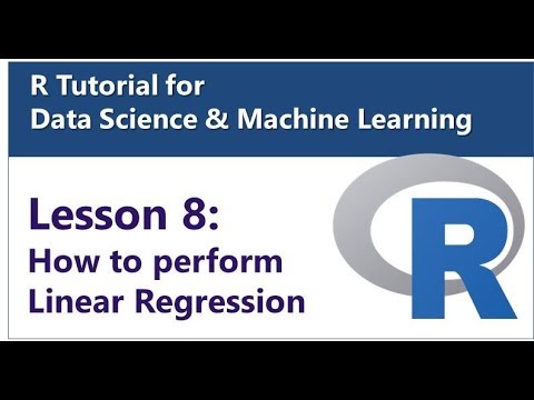 Lesson 8 - How to Perform Linear Regression in R