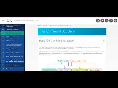 CCNA1 Module 2 Basic Switch and End Device Configuration