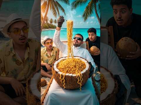 اندومي بموية جوز الهند🥥🌴!!