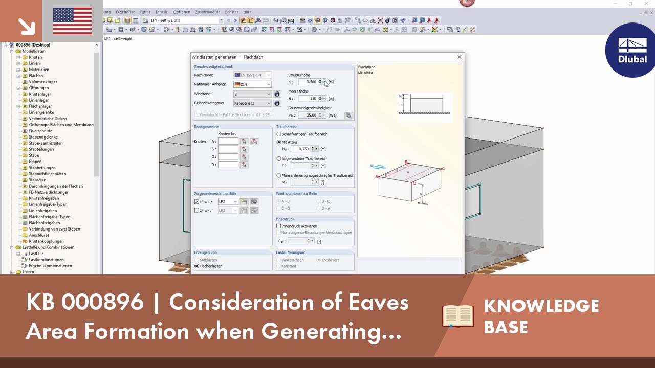 KB 000896 | Consideration of Eaves Area Formation when Generating Wind Load