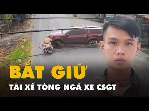 Tạm giữ người lái xe bán tải tông ngã xe cảnh sát giao thông   Tuôi Tre Online