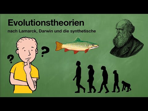 The evolutionary theories of Lamarck, Darwin & the synthetic theory of evolution
