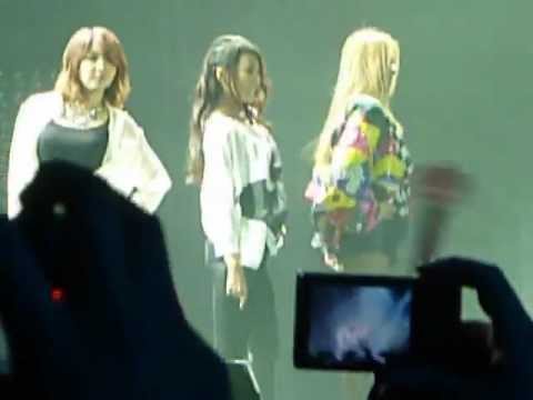 120208 Music Bank in Paris - Special Stage - Sohyun, Bora, Hyomin, Hyoyeon